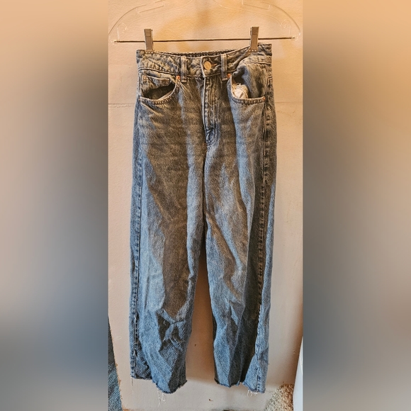 Garage Denim Street Wide Leg Distressed Jeans Size 00 - Picture 7 of 7